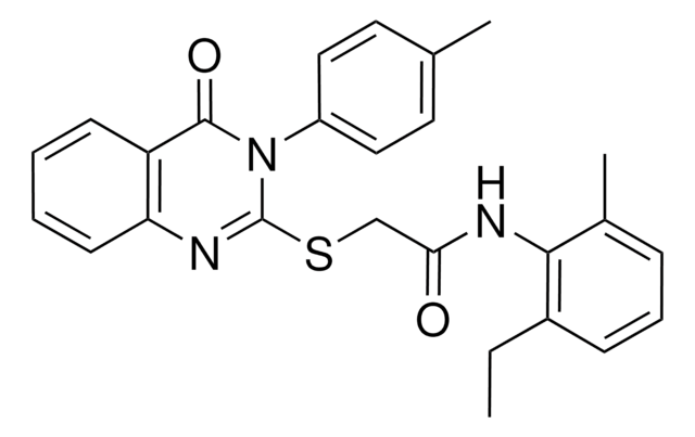 N-(2-ETHYL-6-METHYLPHENYL)-2-{[3-(4-METHYLPHENYL)-4-OXO-3,4-DIHYDRO-2-QUINAZOLINYL]SULFANYL}ACETAMIDE AldrichCPR