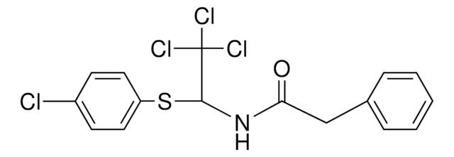 2-PHENYL-N-(2,2,2-TRICHLORO-1-(4-CHLORO-PHENYLSULFANYL)-ETHYL)-ACETAMIDE AldrichCPR