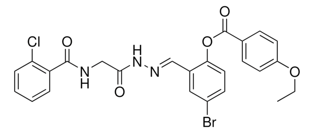 4-BR-2-(2-(((2-CHLOROBENZOYL)AMINO)AC)CARBOHYDRAZONOYL)PHENYL 4-ETHOXYBENZOATE AldrichCPR