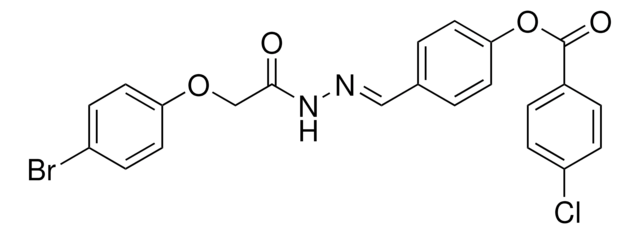 4-(2-((4-BROMOPHENOXY)ACETYL)CARBOHYDRAZONOYL)PHENYL 4-CHLOROBENZOATE AldrichCPR