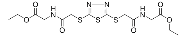 ETHYL [({[5-({2-[(2-ETHOXY-2-OXOETHYL)AMINO]-2-OXOETHYL}SULFANYL)-1,3,4-THIADIAZOL-2-YL]SULFANYL}ACETYL)AMINO]ACETATE AldrichCPR