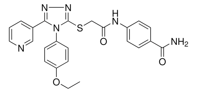 4-[({[4-(4-ETHOXYPHENYL)-5-(3-PYRIDINYL)-4H-1,2,4-TRIAZOL-3-YL]SULFANYL}ACETYL)AMINO]BENZAMIDE AldrichCPR