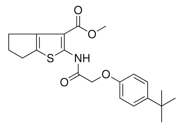 METHYL 2-{[(4-TERT-BUTYLPHENOXY)ACETYL]AMINO}-5,6-DIHYDRO-4H-CYCLOPENTA[B]THIOPHENE-3-CARBOXYLATE AldrichCPR