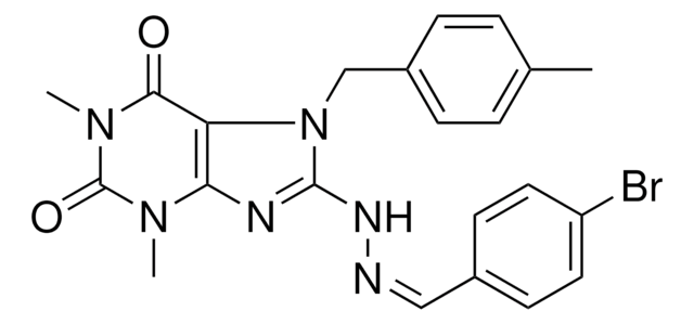 4-BROMOBENZALDEHYDE [1,3-DIMETHYL-7-(4-METHYLBENZYL)-2,6-DIOXO-2,3,6,7-TETRAHYDRO-1H-PURIN-8-YL]HYDRAZONE AldrichCPR