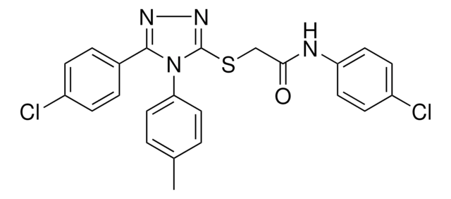 N-(4-CHLOROPHENYL)-2-{[5-(4-CHLOROPHENYL)-4-(4-METHYLPHENYL)-4H-1,2,4-TRIAZOL-3-YL]SULFANYL}ACETAMIDE AldrichCPR