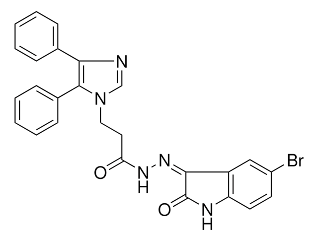 N'-[(3Z)-5-BROMO-2-OXO-1,2-DIHYDRO-3H-INDOL-3-YLIDENE]-3-(4,5-DIPHENYL-1H-IMIDAZOL-1-YL)PROPANOHYDRAZIDE AldrichCPR