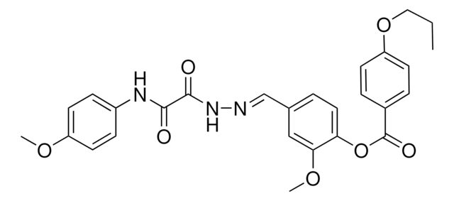 2-MEO-4-(2-((4-METHOXYANILINO)(OXO)AC)CARBOHYDRAZONOYL)PHENYL 4-PROPOXYBENZOATE AldrichCPR