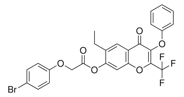 6-ET-4-OXO-3-PHENOXY-2-(TRIFLUOROMETHYL)-4H-CHROMEN-7-YL (4-BROMOPHENOXY)ACETATE AldrichCPR