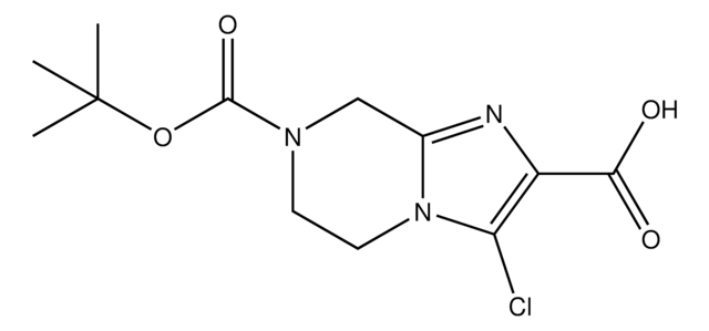 7-(tert-Butoxycarbonyl)-3-chloro-5,6,7,8-tetrahydroimidazo[1,2-a]pyrazine-2-carboxylic acid AldrichCPR