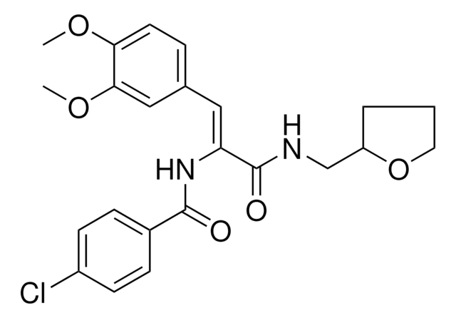 4-CHLORO-N-((Z)-2-(3,4-DIMETHOXYPHENYL)-1-{[(TETRAHYDRO-2-FURANYLMETHYL)AMINO]CARBONYL}ETHENYL)BENZAMIDE AldrichCPR