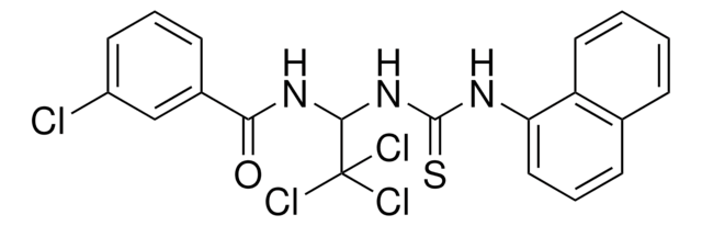 3-CHLORO-N-[2,2,2-TRICHLORO-1-(3-NAPHTHALEN-1-YL-THIOUREIDO)-ETHYL]-BENZAMIDE AldrichCPR