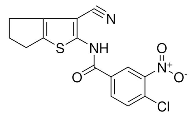 4-CHLORO-N-(3-CYANO-5,6-DIHYDRO-4H-CYCLOPENTA[B]THIOPHEN-2-YL)-3-NITRO-BENZAMIDE AldrichCPR