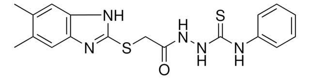 2-{[(5,6-DIMETHYL-1H-BENZIMIDAZOL-2-YL)SULFANYL]ACETYL}-N-PHENYLHYDRAZINECARBOTHIOAMIDE AldrichCPR