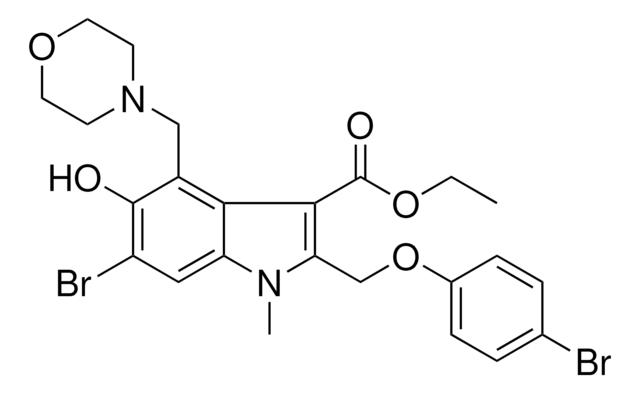 ETHYL 6-BROMO-2-[(4-BROMOPHENOXY)METHYL]-5-HYDROXY-1-METHYL-4-(4-MORPHOLINYLMETHYL)-1H-INDOLE-3-CARBOXYLATE AldrichCPR