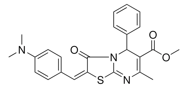 METHYL (2E)-2-[4-(DIMETHYLAMINO)BENZYLIDENE]-7-METHYL-3-OXO-5-PHENYL-2,3-DIHYDRO-5H-[1,3]THIAZOLO[3,2-A]PYRIMIDINE-6-CARBOXYLATE AldrichCPR