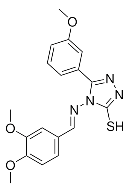 4-{[(E)-(3,4-DIMETHOXYPHENYL)METHYLIDENE]AMINO}-5-(3-METHOXYPHENYL)-4H-1,2,4-TRIAZOLE-3-THIOL AldrichCPR