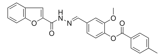 4-(2-(1-BENZOFURAN-2-YLCARBONYL)CARBOHYDRAZONOYL)-2-METHOXYPHENYL 4-ME-BENZOATE AldrichCPR