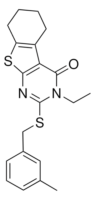 3-ETHYL-2-[(3-METHYLBENZYL)SULFANYL]-5,6,7,8-TETRAHYDRO[1]BENZOTHIENO[2,3-D]PYRIMIDIN-4(3H)-ONE AldrichCPR