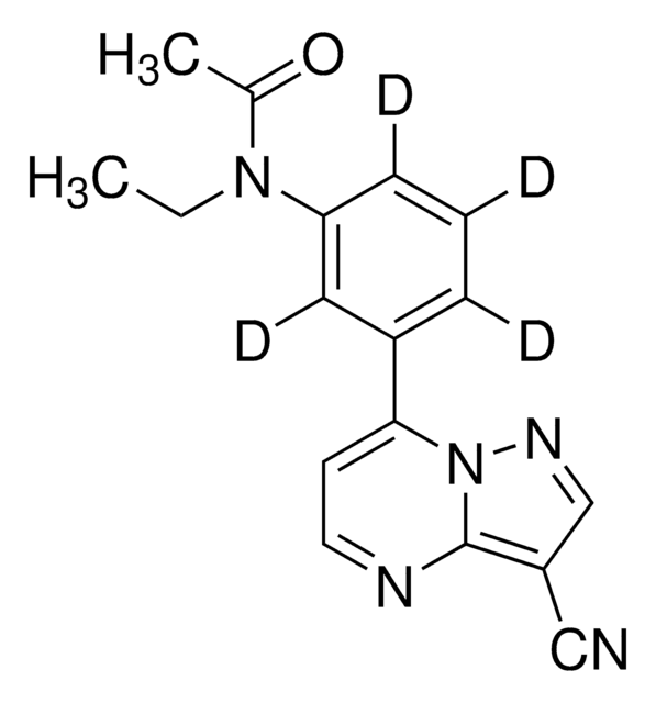 Zaleplon-D4 -Lösung 100&#160;&#956;g/mL in methanol, ampule of 1&#160;mL, certified reference material, Cerilliant&#174;