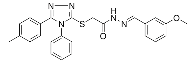 N'-[(E)-(3-METHOXYPHENYL)METHYLIDENE]-2-{[5-(4-METHYLPHENYL)-4-PHENYL-4H-1,2,4-TRIAZOL-3-YL]SULFANYL}ACETOHYDRAZIDE AldrichCPR