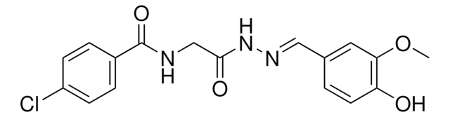 4-CHLORO-N-(2-(2-(4-HYDROXY-3-METHOXYBENZYLIDENE)HYDRAZINO)-2-OXOETHYL)BENZAMIDE AldrichCPR