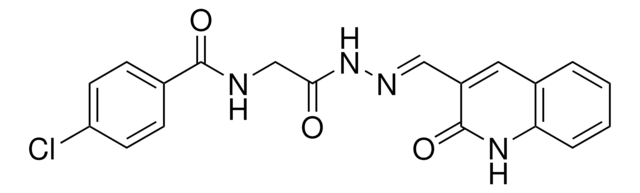 4-CHLORO-N-(2-OXO-2-{(2E)-2-[(2-OXO-1,2-DIHYDRO-3-QUINOLINYL)METHYLENE]HYDRAZINO}ETHYL)BENZAMIDE AldrichCPR