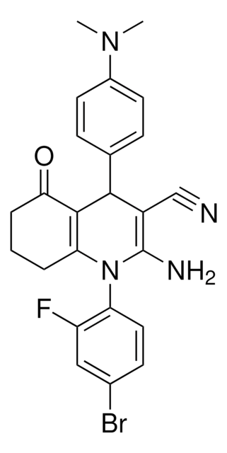 2-AMINO-1-(4-BROMO-2-FLUOROPHENYL)-4-[4-(DIMETHYLAMINO)PHENYL]-5-OXO-1,4,5,6,7,8-HEXAHYDRO-3-QUINOLINECARBONITRILE AldrichCPR