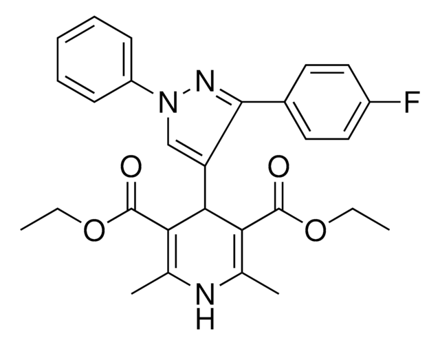 DIETHYL 4-[3-(4-FLUOROPHENYL)-1-PHENYL-1H-PYRAZOL-4-YL]-2,6-DIMETHYL-1,4-DIHYDRO-3,5-PYRIDINEDICARBOXYLATE AldrichCPR