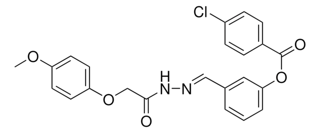 3-(2-((4-METHOXYPHENOXY)ACETYL)CARBOHYDRAZONOYL)PHENYL 4-CHLOROBENZOATE AldrichCPR