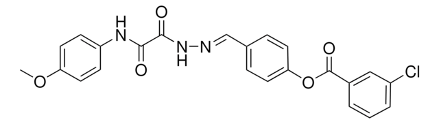 4-(2-((4-METHOXYANILINO)(OXO)ACETYL)CARBOHYDRAZONOYL)PHENYL 3-CHLOROBENZOATE AldrichCPR