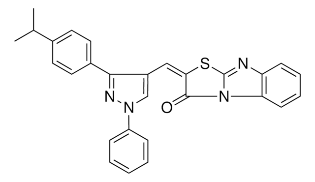 (2E)-2-{[3-(4-ISOPROPYLPHENYL)-1-PHENYL-1H-PYRAZOL-4-YL]METHYLENE}[1,3]THIAZOLO[3,2-A]BENZIMIDAZOL-3(2H)-ONE AldrichCPR