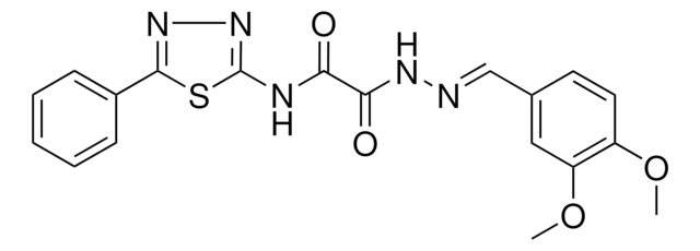 2-[(2E)-2-(3,4-DIMETHOXYBENZYLIDENE)HYDRAZINO]-2-OXO-N-(5-PHENYL-1,3,4-THIADIAZOL-2-YL)ACETAMIDE AldrichCPR