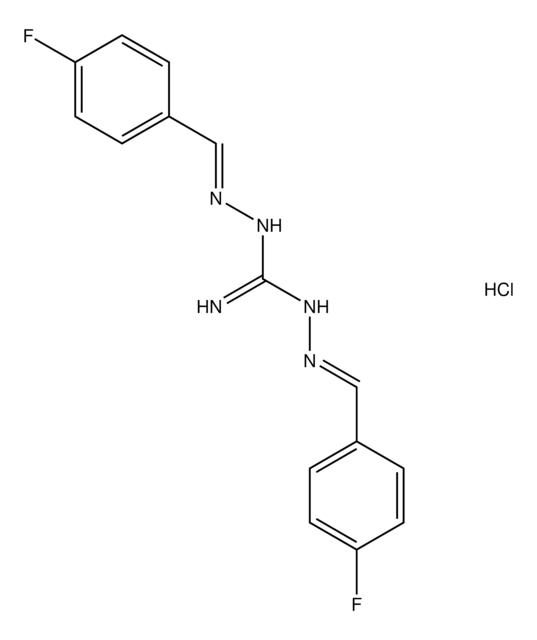 (2E)-2-(4-fluorobenzylidene)-N'-[(E)-(4-fluorophenyl)methylidene]hydrazinecarboximidohydrazide hydrochloride AldrichCPR