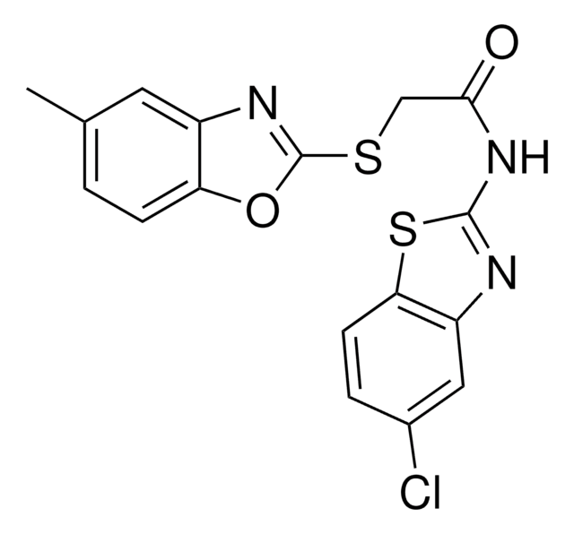 N-(5-CHLORO-1,3-BENZOTHIAZOL-2-YL)-2-[(5-METHYL-1,3-BENZOXAZOL-2-YL)SULFANYL]ACETAMIDE AldrichCPR