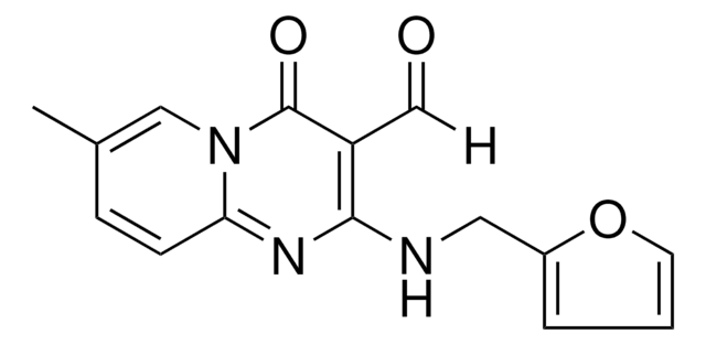 2-((2-FURYLMETHYL)AMINO)-7-ME-4-OXO-4H-PYRIDO(1,2-A)PYRIMIDINE-3-CARBALDEHYDE AldrichCPR