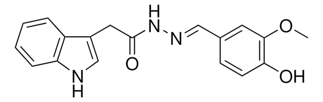 N'-[(4-HYDROXY-3-METHOXYPHENYL)METHYLIDENE]-2-(1H-INDOL-3-YL)ACETOHYDRAZIDE AldrichCPR