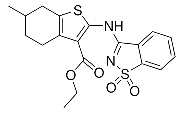 2-(1,1-DIOXO-1H-1LAMBDA(6)-1,2-BENZISOTHIAZOL-3-YLAMINO)-6-METHYL-4,5,6,7-TETRAHYDRO-BENZO[B]THIOPHENE-3-CARBOXYLIC ACID ETHYL ESTER AldrichCPR