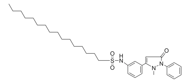 3'-(2-METHYL-5-OXO-1-PHENYL-3-PYRAZOLIN-3-YL)-1-HEXADECANESULFONANILIDE AldrichCPR