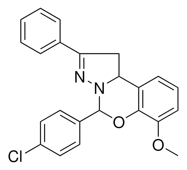 5-(4-CL-PHENYL)-2-PH-1,10B-DIHYDROPYRAZOLO(1,5-C)(1,3)BENZOXAZIN-7-YL ME ETHER AldrichCPR