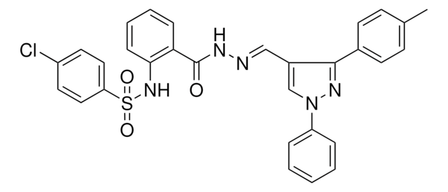 4-CHLORO-N-{2-[((2E)-2-{[3-(4-METHYLPHENYL)-1-PHENYL-1H-PYRAZOL-4-YL]METHYLENE}HYDRAZINO)CARBONYL]PHENYL}BENZENESULFONAMIDE AldrichCPR