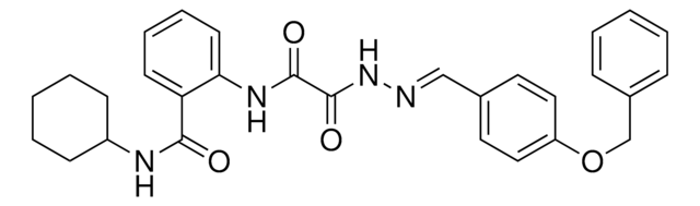 2-(((2-(4-(BENZYLOXY)BENZYLIDENE)HYDRAZINO)(OXO)AC)AMINO)-N-CYCLOHEXYLBENZAMIDE AldrichCPR