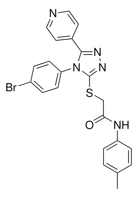 2-{[4-(4-BROMOPHENYL)-5-(4-PYRIDINYL)-4H-1,2,4-TRIAZOL-3-YL]SULFANYL}-N-(4-METHYLPHENYL)ACETAMIDE AldrichCPR