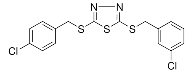 2-((3-CHLOROBENZYL)SULFANYL)-5-((4-CHLOROBENZYL)SULFANYL)-1,3,4-THIADIAZOLE AldrichCPR