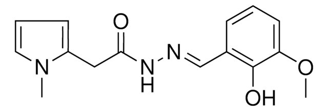 N'-(2-HYDROXY-3-METHOXYBENZYLIDENE)-2-(1-METHYL-1H-PYRROL-2-YL)ACETOHYDRAZIDE AldrichCPR