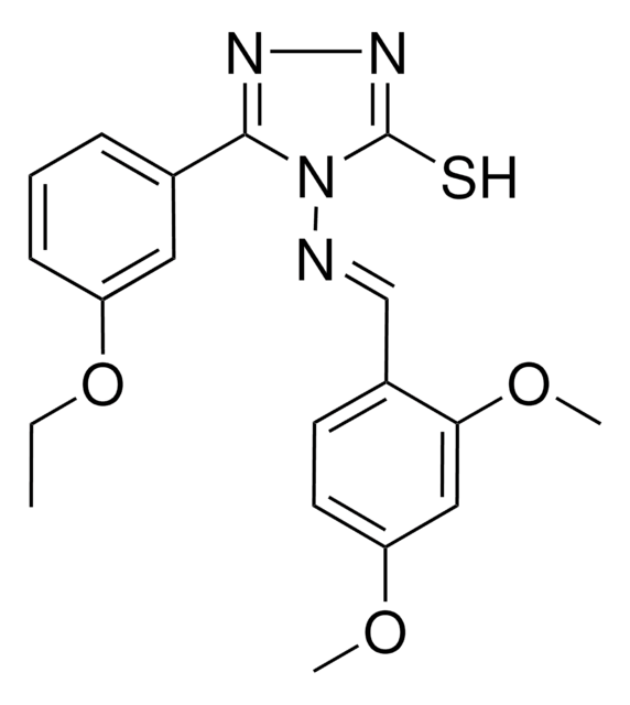 4-{[(E)-(2,4-DIMETHOXYPHENYL)METHYLIDENE]AMINO}-5-(3-ETHOXYPHENYL)-4H-1,2,4-TRIAZOLE-3-THIOL AldrichCPR