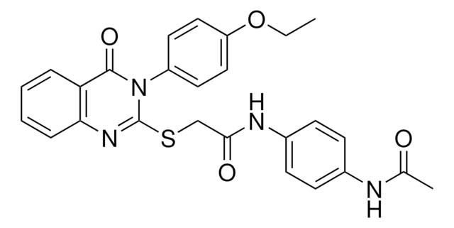 N-[4-(ACETYLAMINO)PHENYL]-2-{[3-(4-ETHOXYPHENYL)-4-OXO-3,4-DIHYDRO-2-QUINAZOLINYL]SULFANYL}ACETAMIDE AldrichCPR