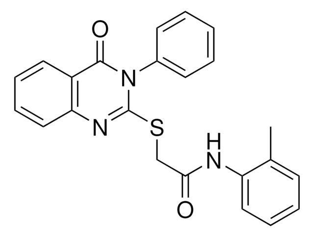 N-(2-METHYLPHENYL)-2-((4-OXO-3-PHENYL-3,4-DIHYDRO-2-QUINAZOLINYL)THIO)ACETAMIDE AldrichCPR