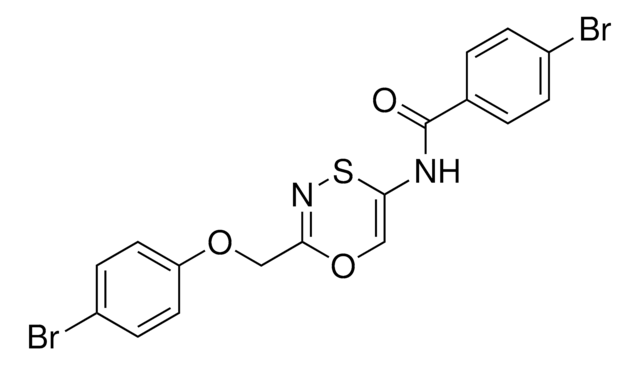 4-BROMO-N-(2-((4-BROMOPHENOXY)METHYL)-1,4,3-OXATHIAZIN-5-YL)BENZAMIDE AldrichCPR