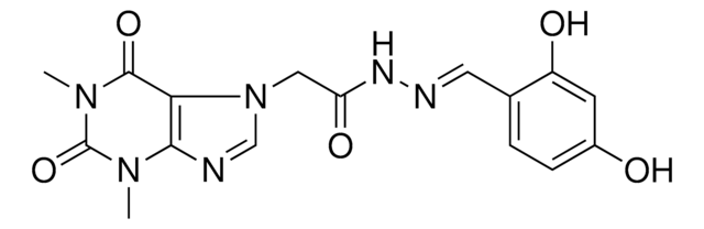 N'-[(E)-(2,4-DIHYDROXYPHENYL)METHYLIDENE]-2-(1,3-DIMETHYL-2,6-DIOXO-1,2,3,6-TETRAHYDRO-7H-PURIN-7-YL)ACETOHYDRAZIDE AldrichCPR