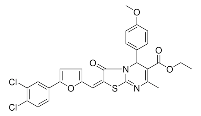 ETHYL (2E)-2-{[5-(3,4-DICHLOROPHENYL)-2-FURYL]METHYLENE}-5-(4-METHOXYPHENYL)-7-METHYL-3-OXO-2,3-DIHYDRO-5H-[1,3]THIAZOLO[3,2-A]PYRIMIDINE-6-CARBOXYLATE AldrichCPR